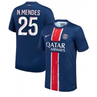 Pánský Fotbalový dres Paris Saint-Germain Nuno Mendes #25 2024-25 Domácí Krátký Rukáv